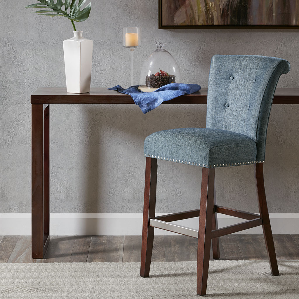 

Madison Park - Colfax 30-Inch Bar Stool - Blue - See below