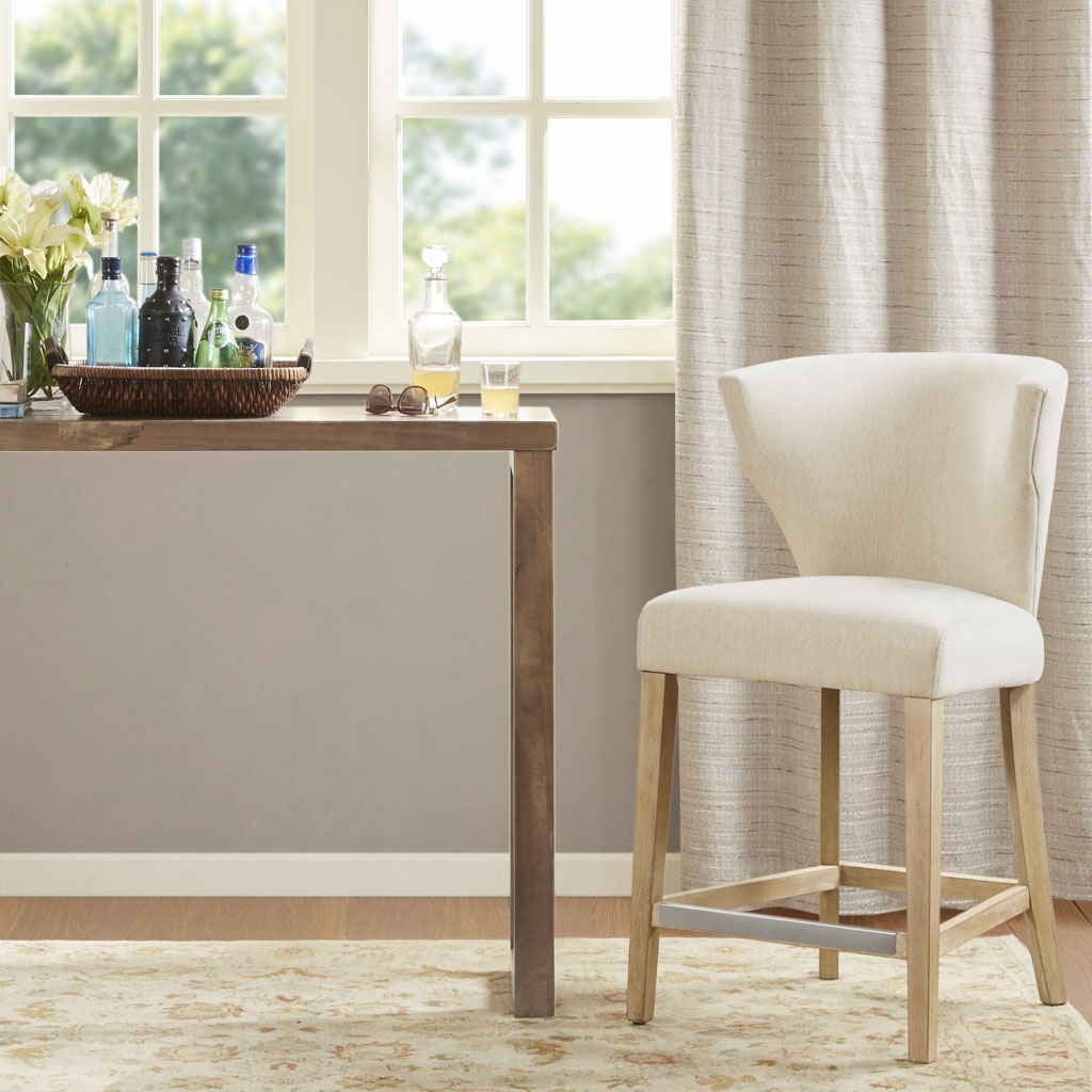 

Madison Park - Corinne Counter Stool - Cream - See below