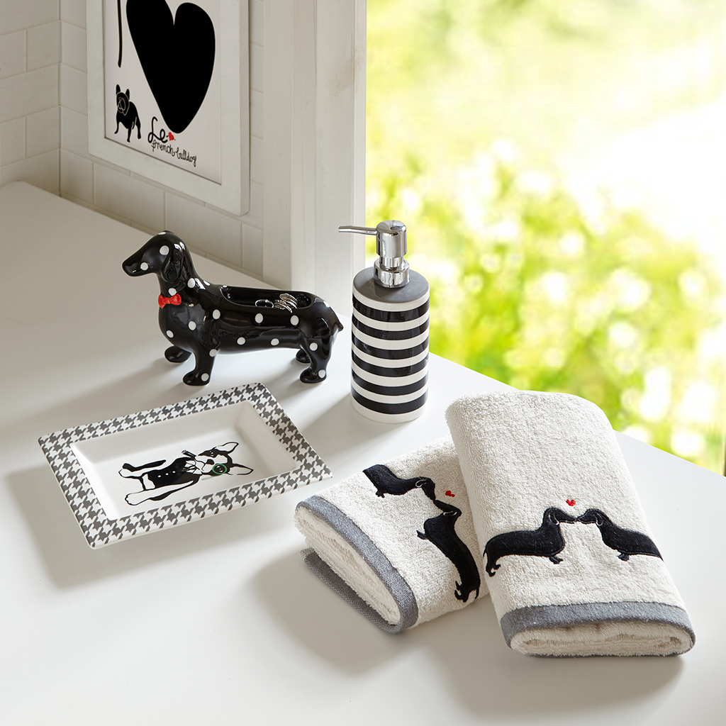 

HipStyle - Olivia 5 Piece Bath Accessory Set - Black - See below