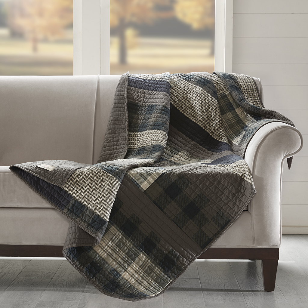 

Woolrich - Winter Plains Quilted Throw - Taupe - 50x70