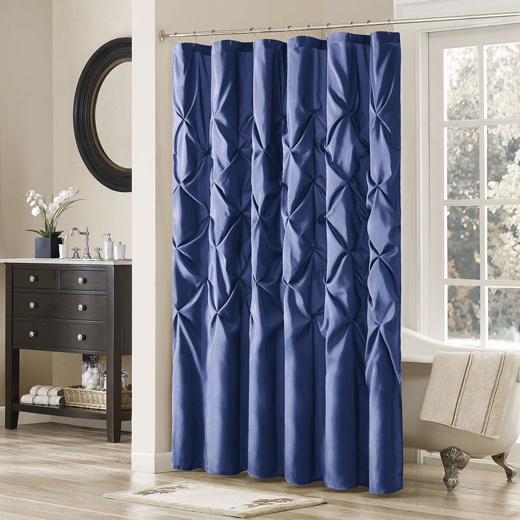 

Madison Park - Laurel Shower Curtain - Navy - 72x72