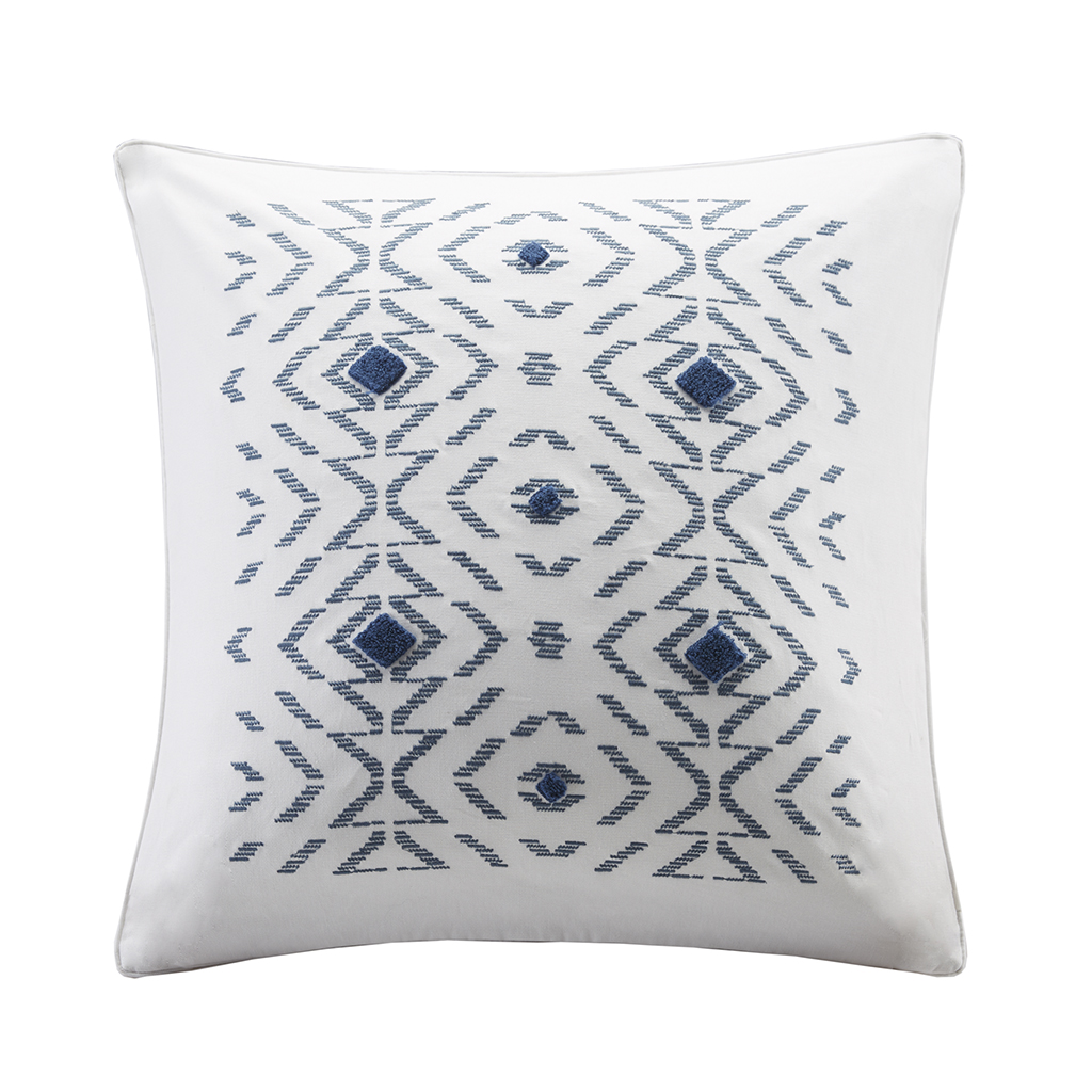 

INK+IVY - Cybil Embroidered Decorative Pillow - White - 20x20