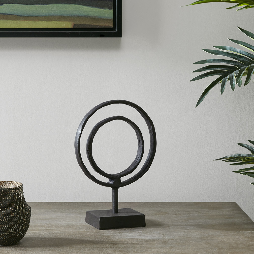 

Madison Park - Mara Ring Object Decor - Black - Small