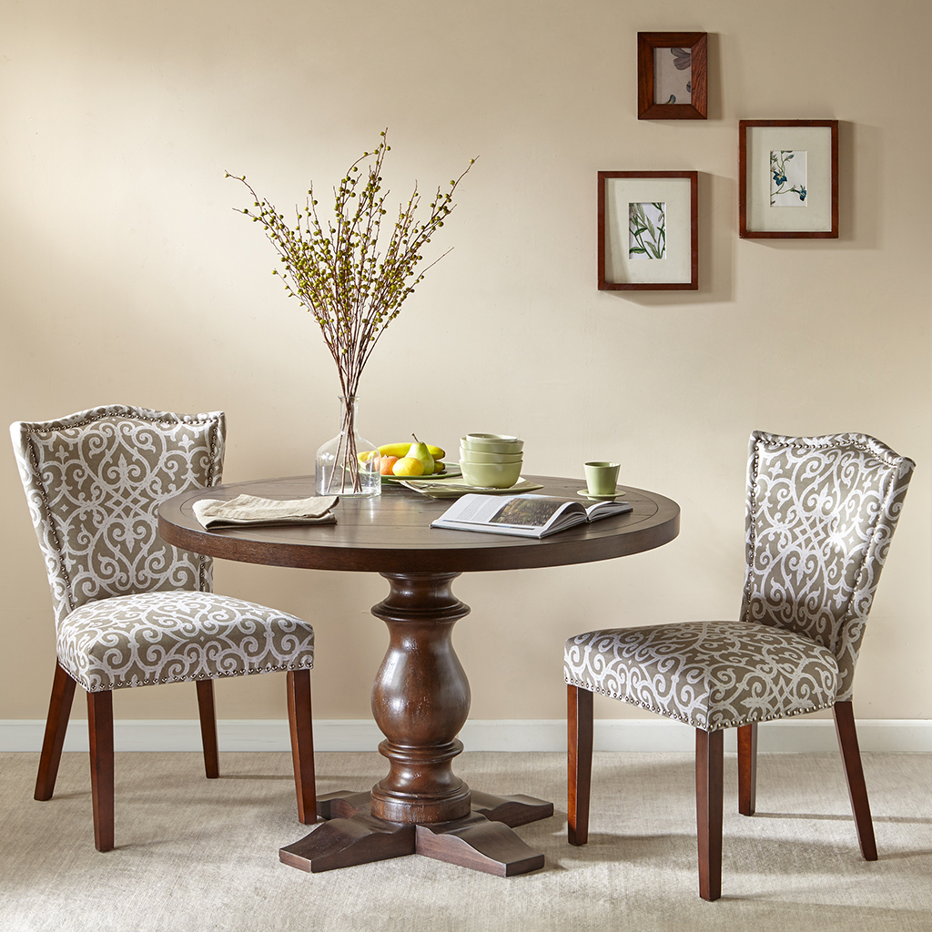 

Madison Park - Charles Round Dining Table - Brown - See below