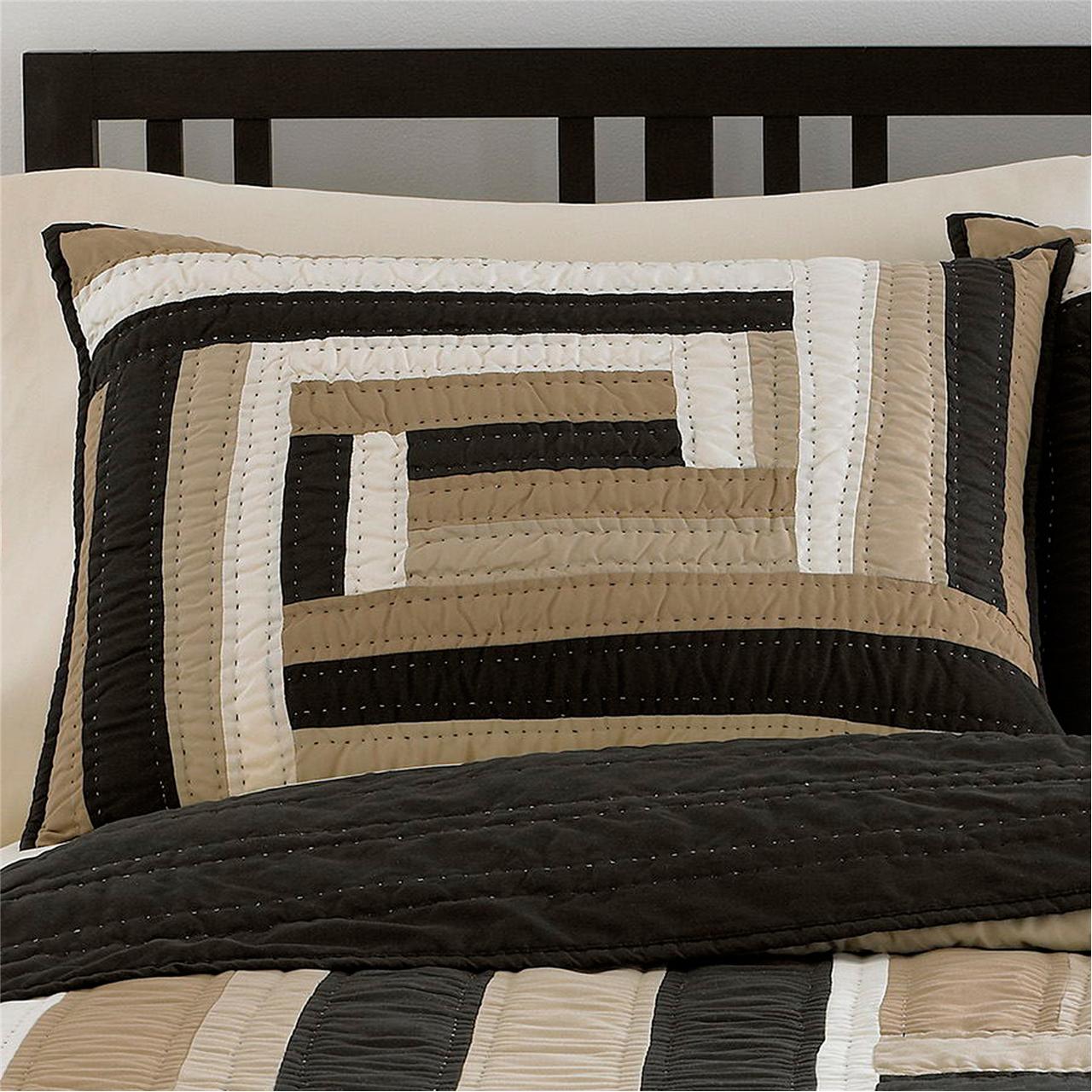

Avenue 8 - BHG Wave Box Standard Sham - Black - See below