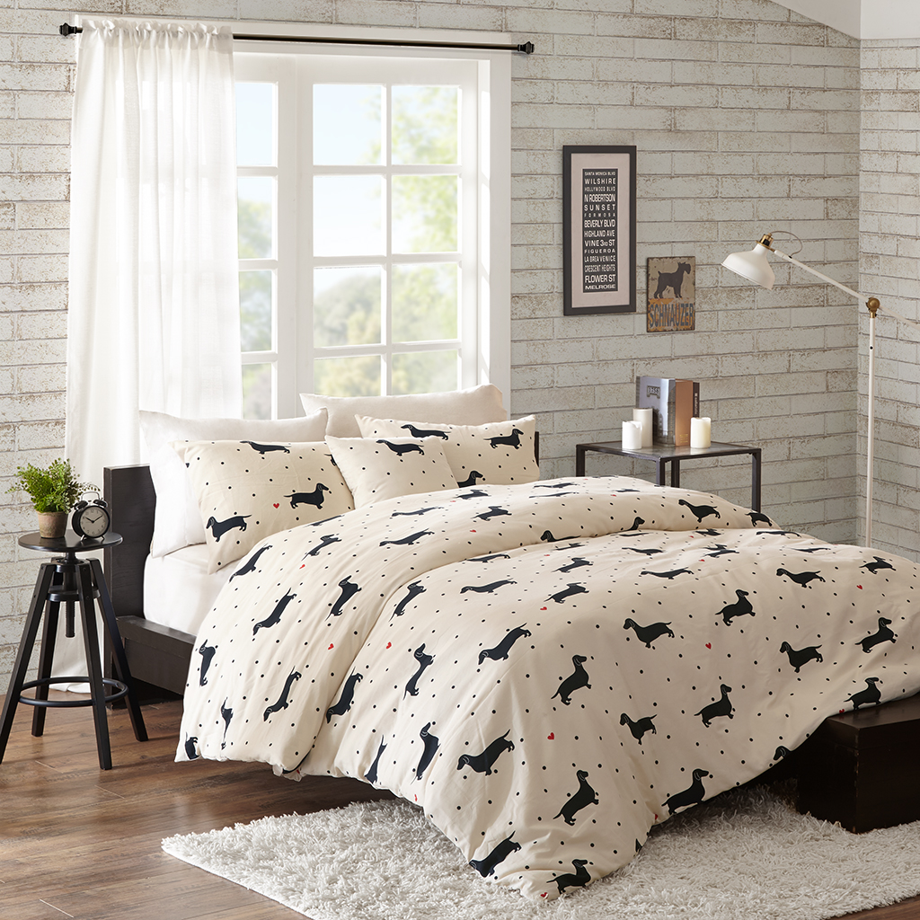 

HipStyle - Olivia 4 Piece Duvet Cover Set - Natural - King