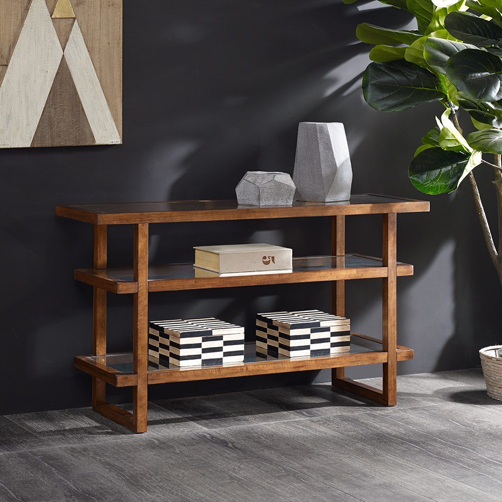 

INK+IVY - Metro Console Table - Pecan - See below