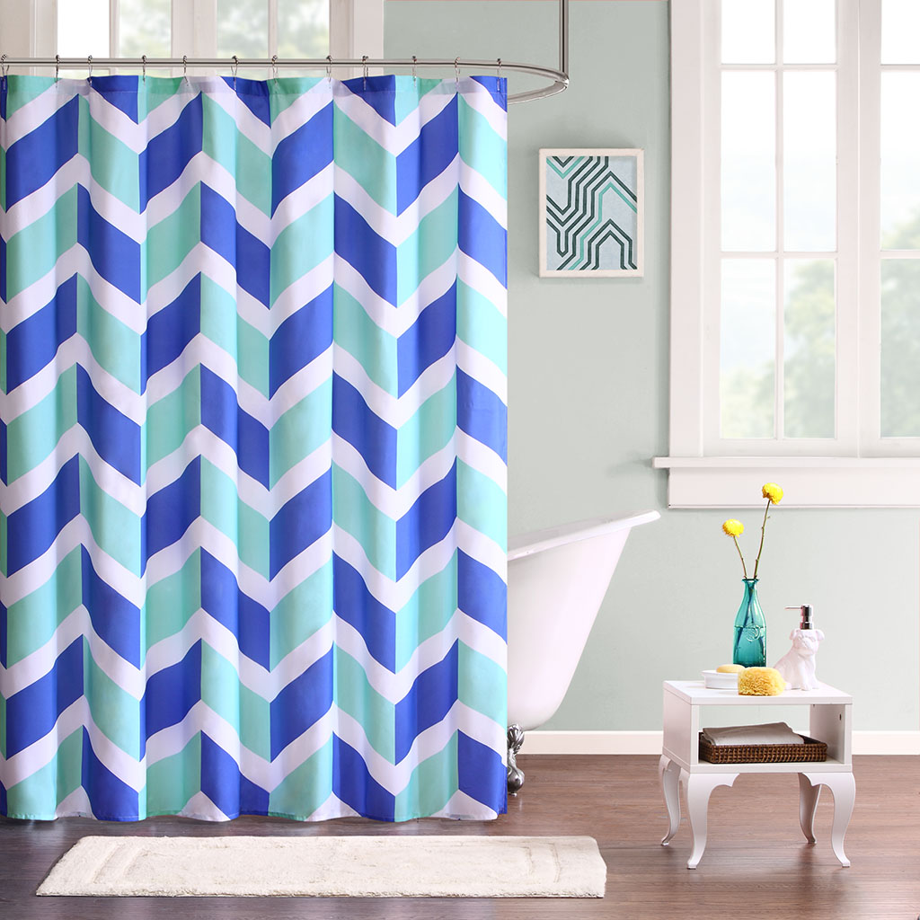 

Mi Zone - Billie Shower Curtain - Blue - 72x72