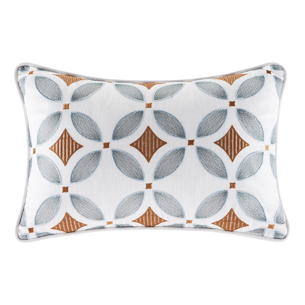 

Art In Motion - Hanami Oblong Pillow - White - 12x18
