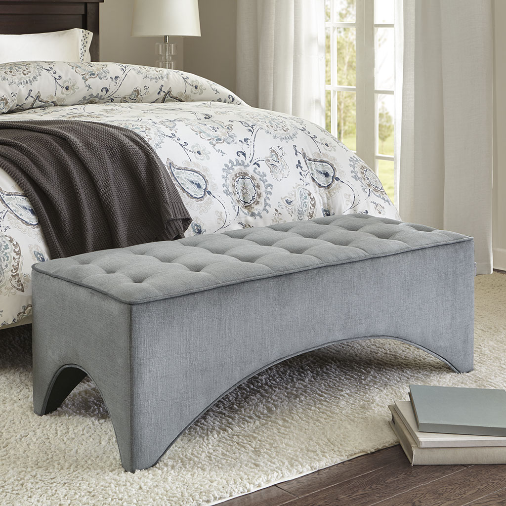 

Madison Park - Brandon Ottoman - Grey - See below