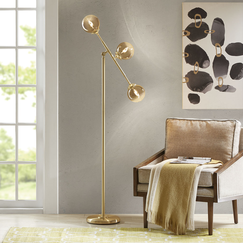 

INK+IVY - Colson Floor Lamp - Gold - See below