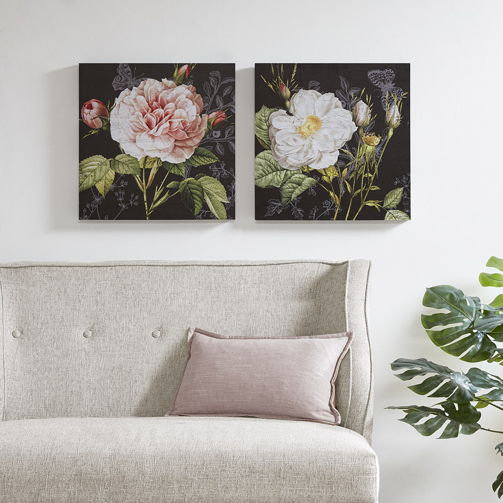 

Madison Park - Restoration Rose Printed Canvas 2 Piece Set - Multi - See below