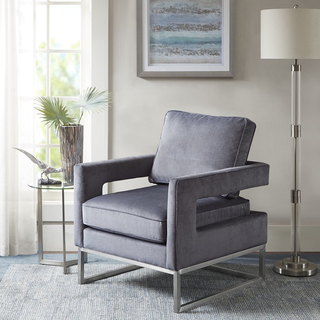 

Madison Park - Lyndale Accent Arm Chair - Grey - See below