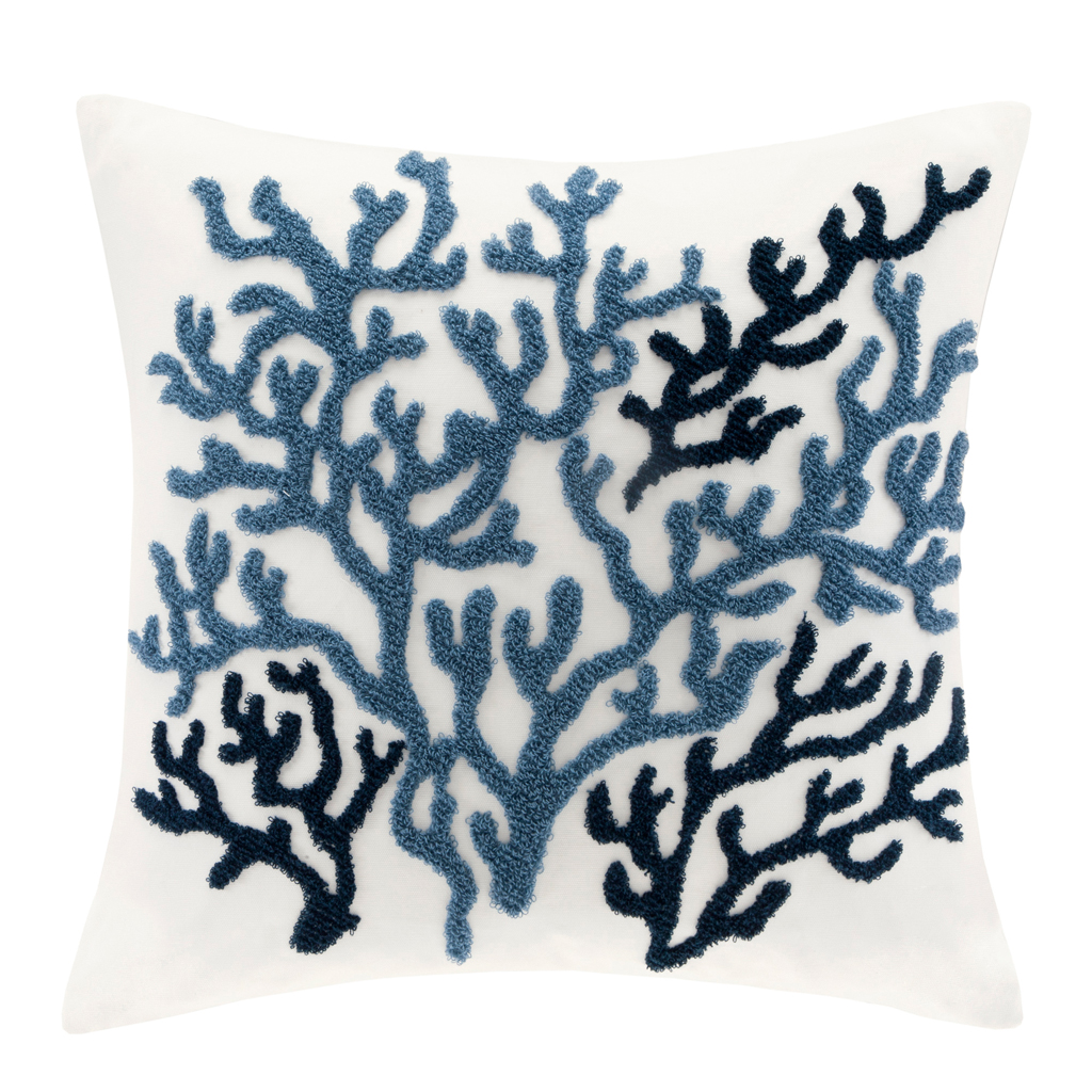 

Harbor House - Beach House Decorative Pillow - Blue - 18x18