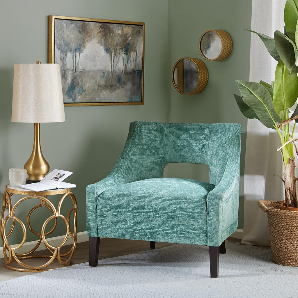 

Madison Park - Whitney Accent Chair - Teal - See below