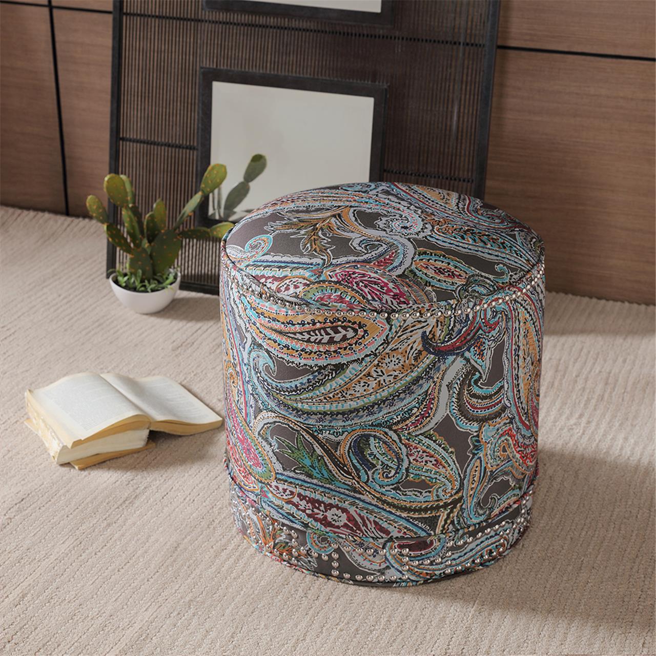 

Madison Park - Lowell Ottoman - Multi - See below