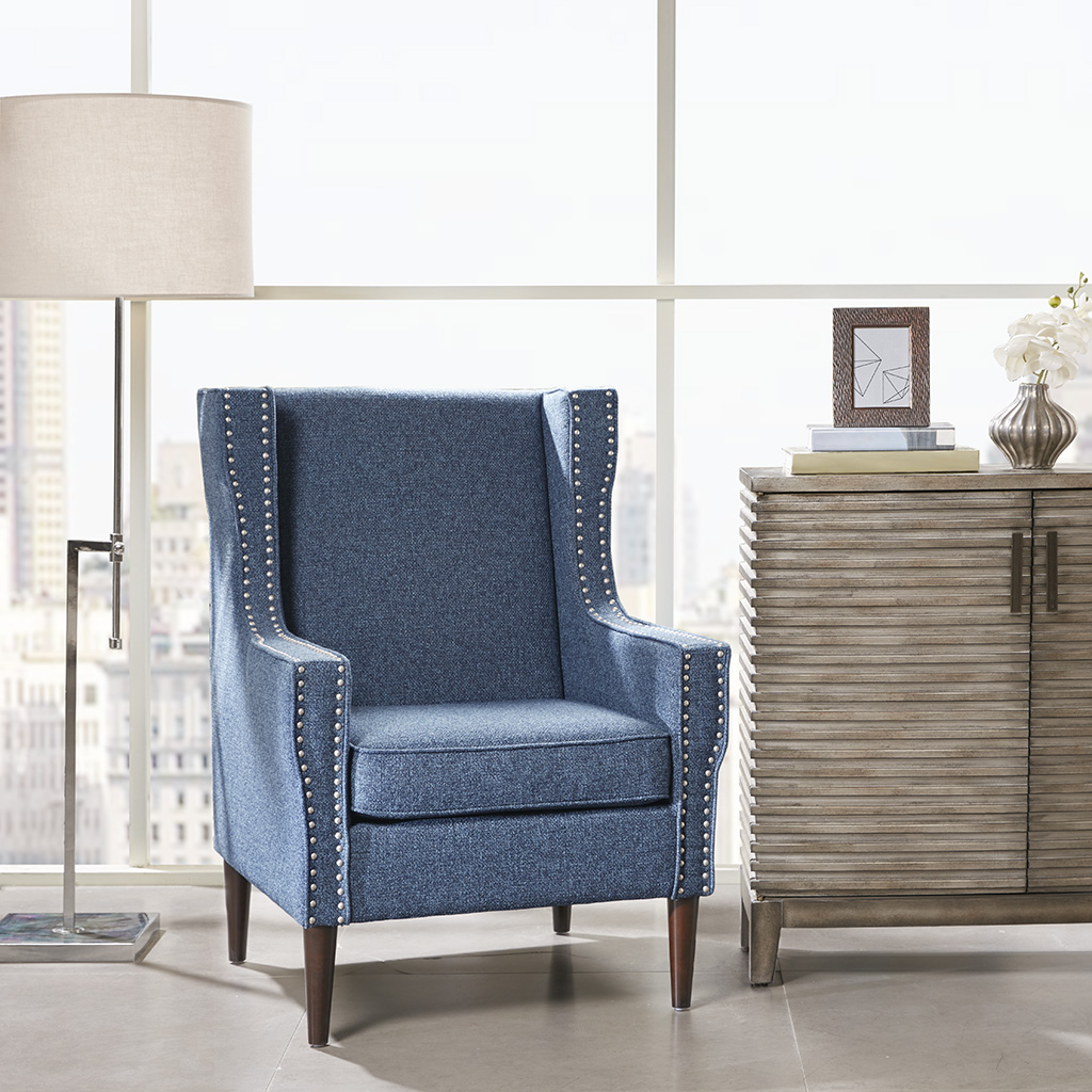 

Madison Park - Vienna Accent Chair - Blue - See below