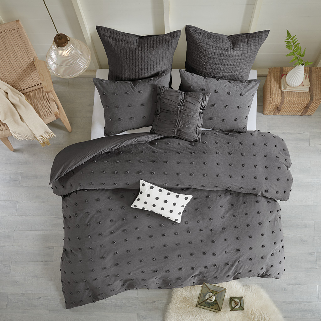 

Urban Habitat - Brooklyn Cotton Jacquard Comforter Set - Charcoal - Twin/Twin XL