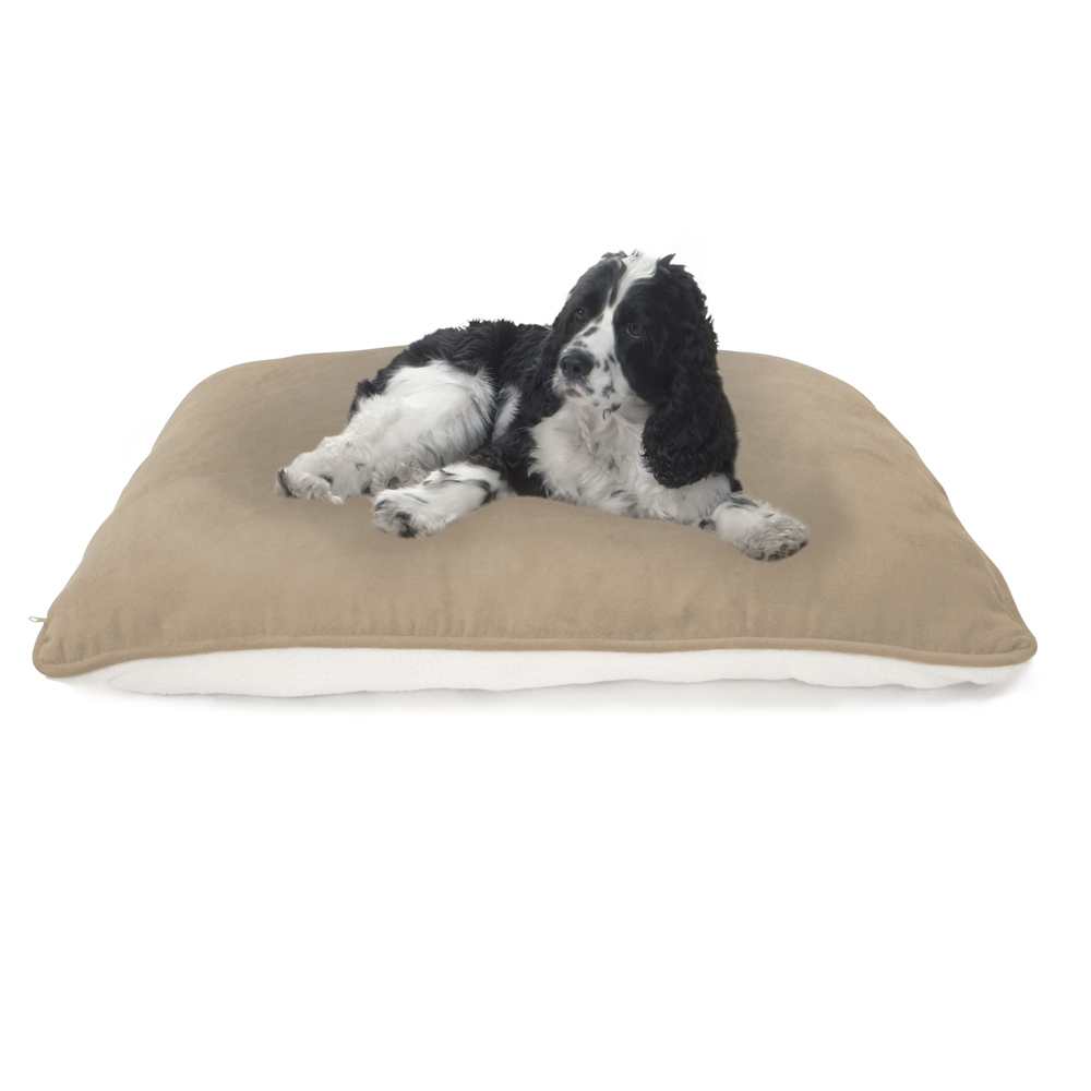 

Soft Touch - Khaki Pet Pillow Micro Touch Reversible Pet Pillow - Khaki - See below