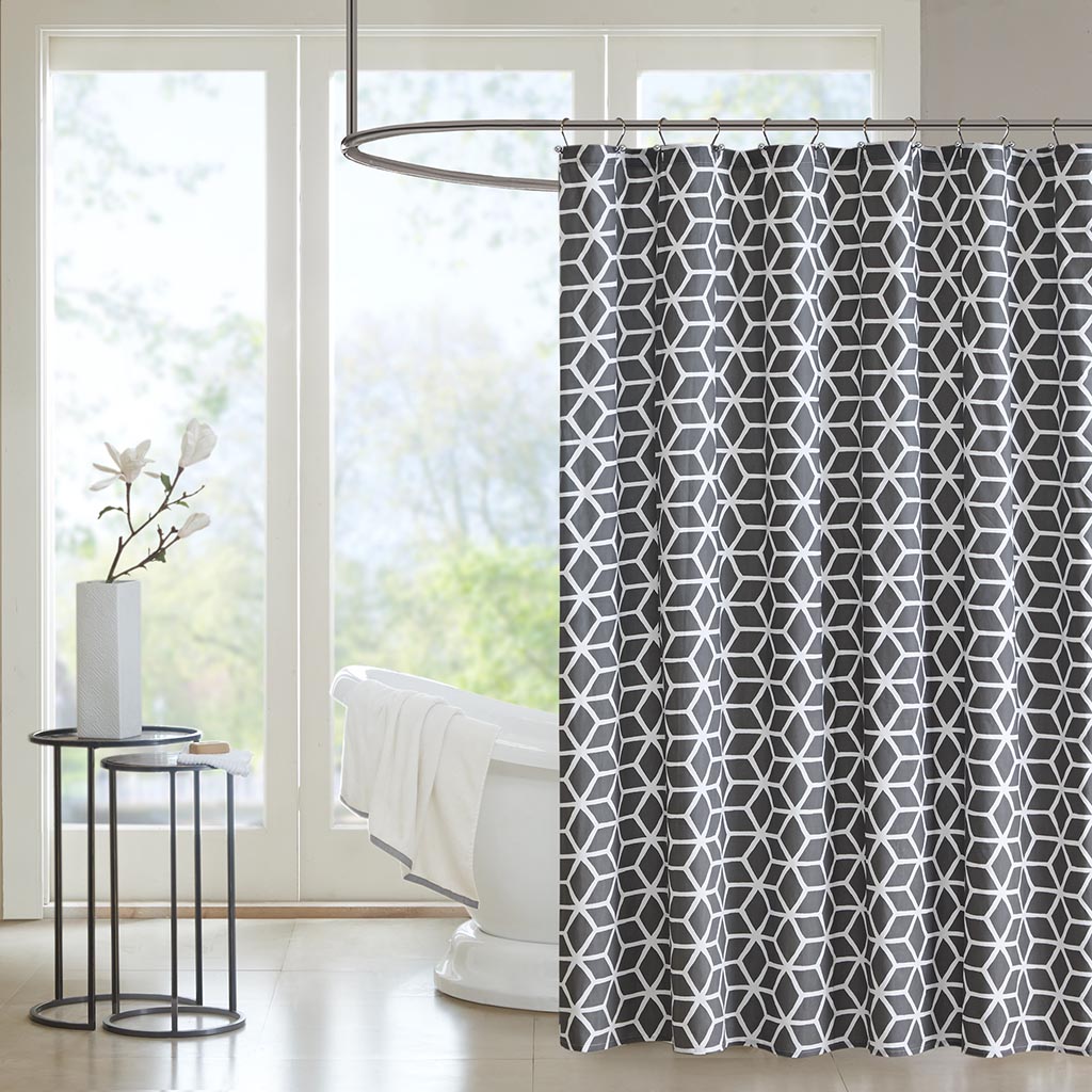 

Madison Park Pure - Alexa Shower Curtain - Grey - 72x72