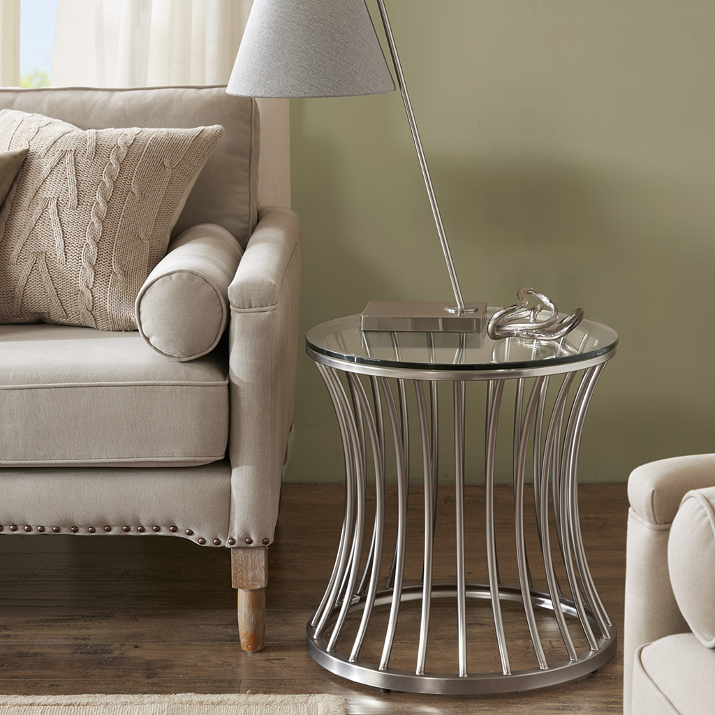 

Madison Park - Casey End Table - Nickle - See below