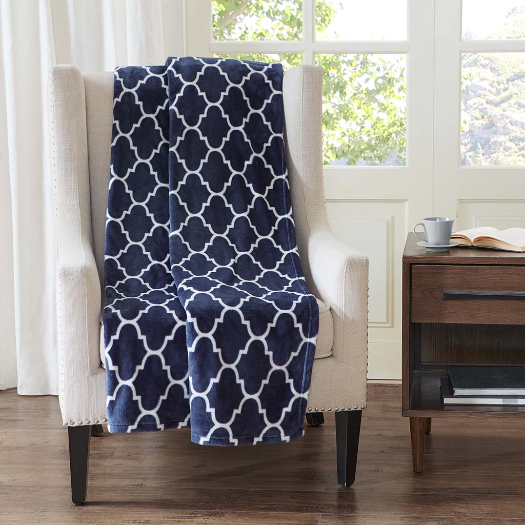

Premier Comfort - Oversized Microlight Throw Throw - Navy - 60x72