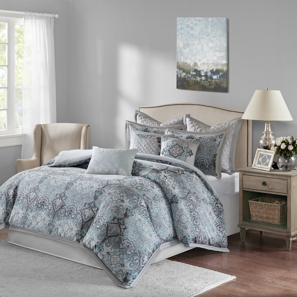 

Bombay - Norton Comforter Set - Grey - Queen