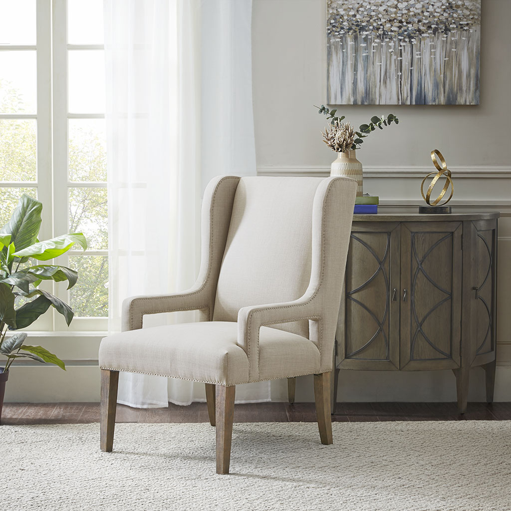 

Madison Park - Whinney Accent Chair - Light Grey - See below