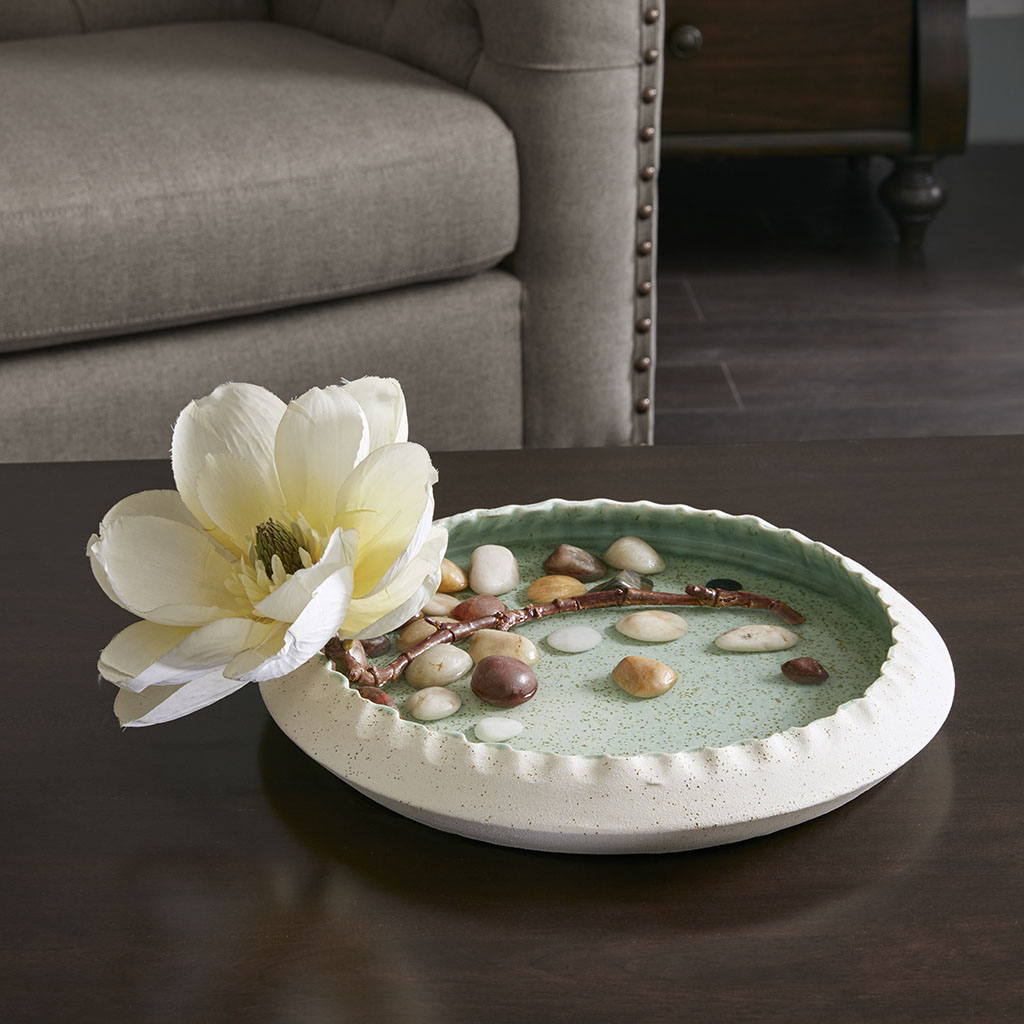

Madison Park Signature - Sansa Ceramic Bowl - Green - Medium