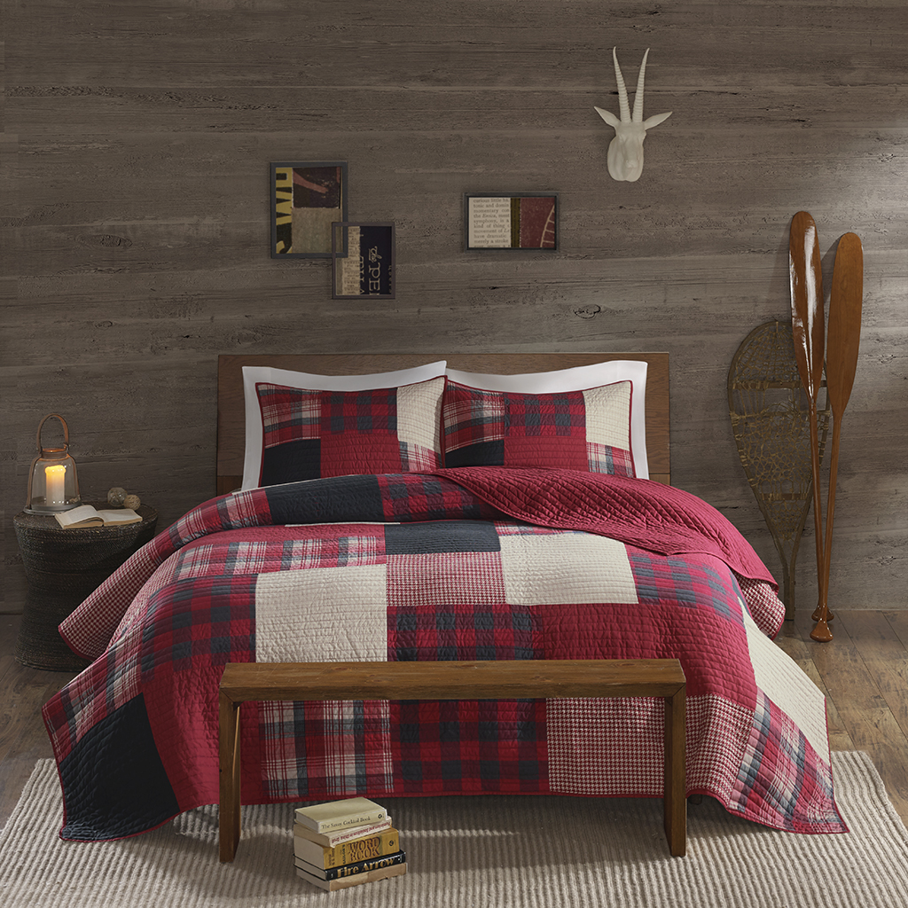 

Woolrich - Sunset Coverlet Mini Set - Red - Full/Queen