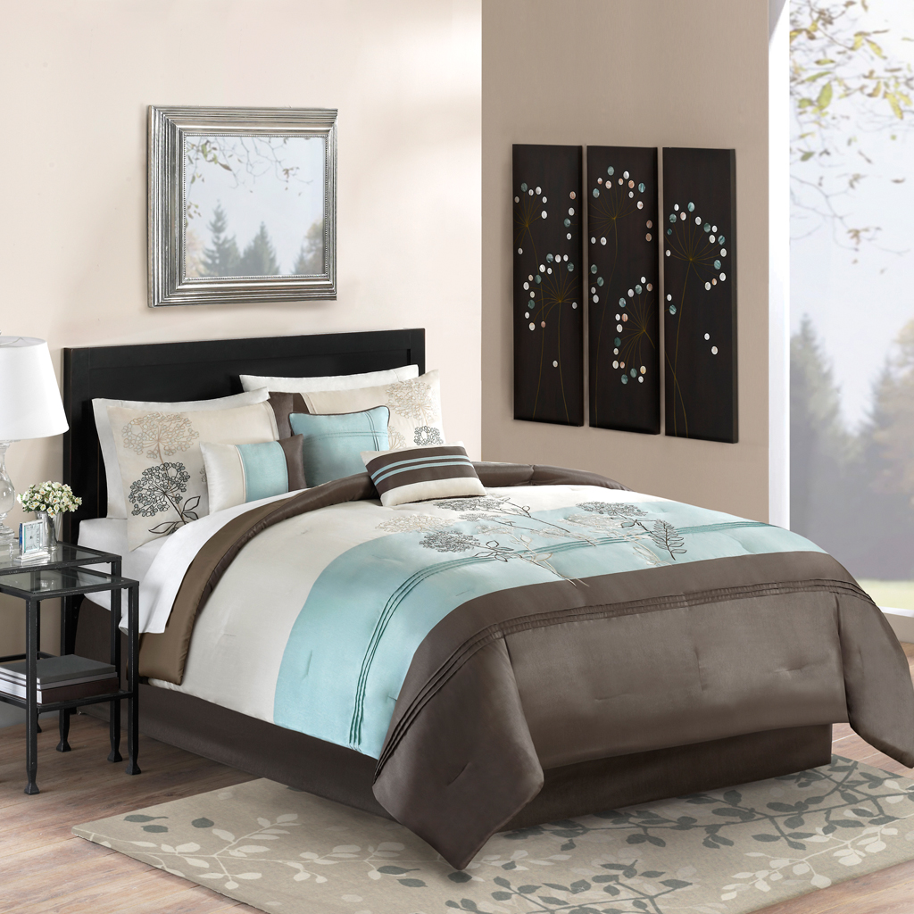 

Avenue 8 - Willowbrook Comforter Set - Blue - King