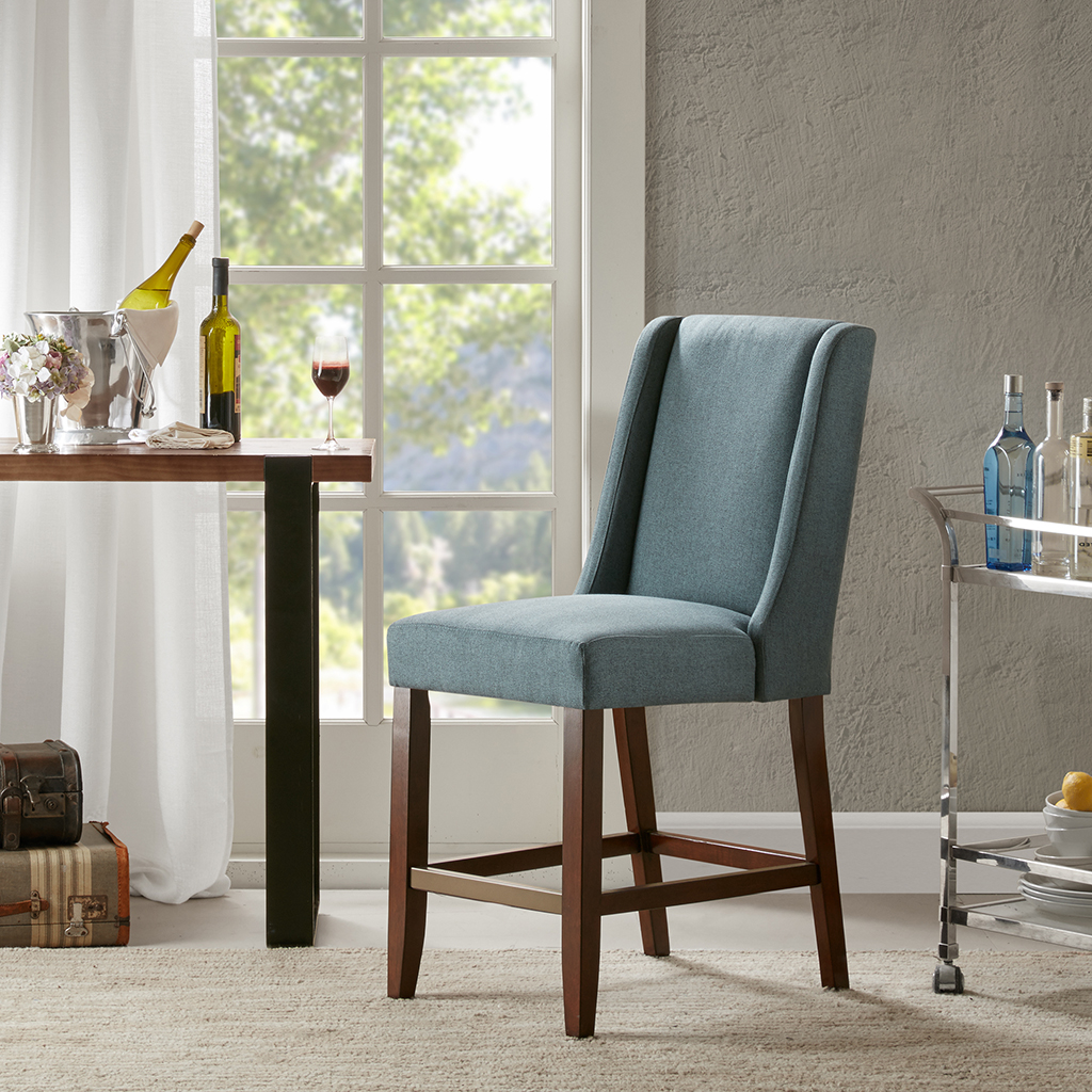 

Madison Park - Brody Wing Counter Stool - Blue - See below