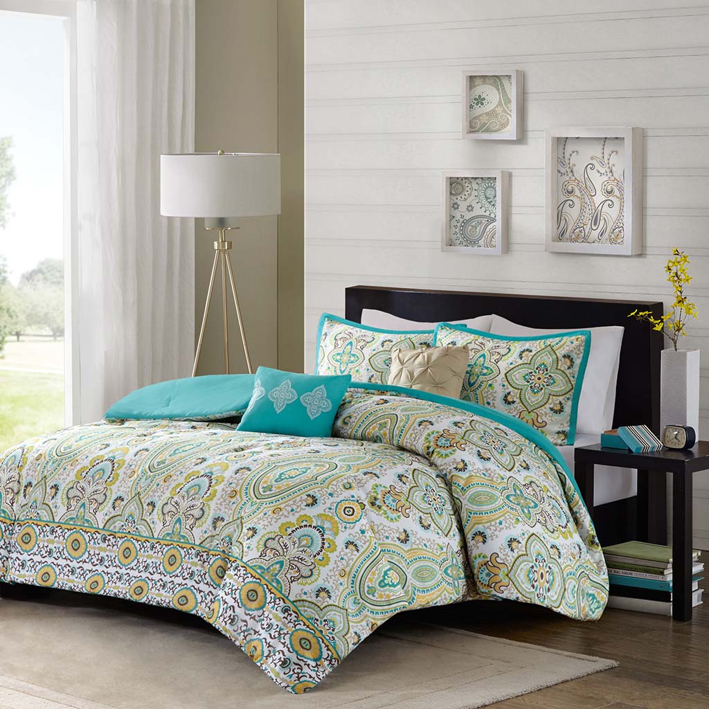 

Intelligent Design - Tasia Comforter Set - Green - Twin/Twin XL