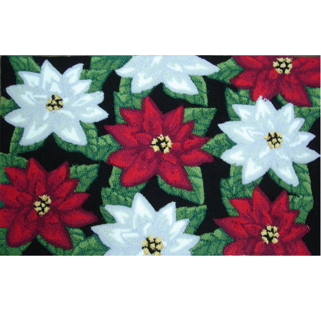 

Square 9 - Poinsettia Rug - Red - See below