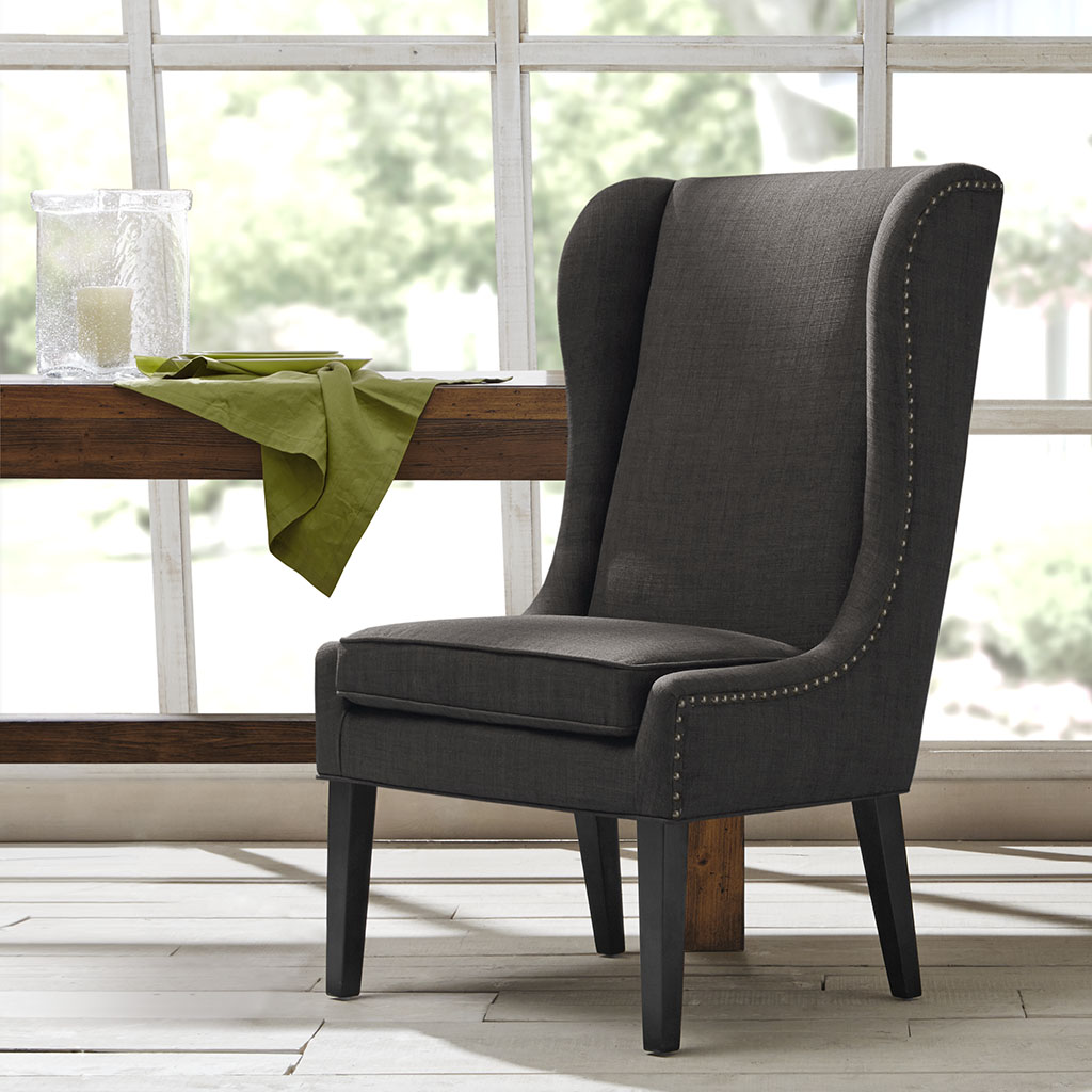 

Madison Park - Garbo Captains Dining Chair - Charcoal - See below