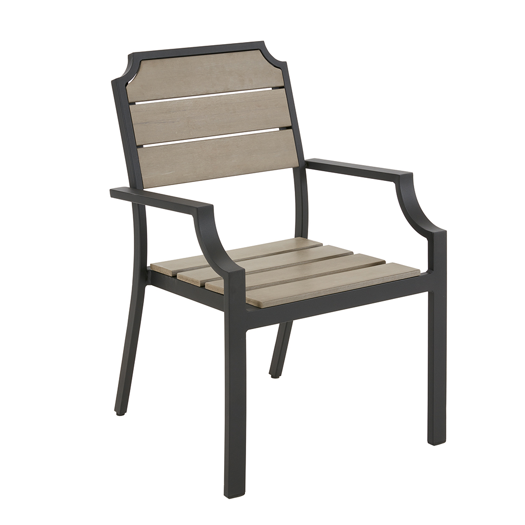 

Madison Park - EVERETT Outdoor Arm Chair(set of 2) - Dark Gray - See below