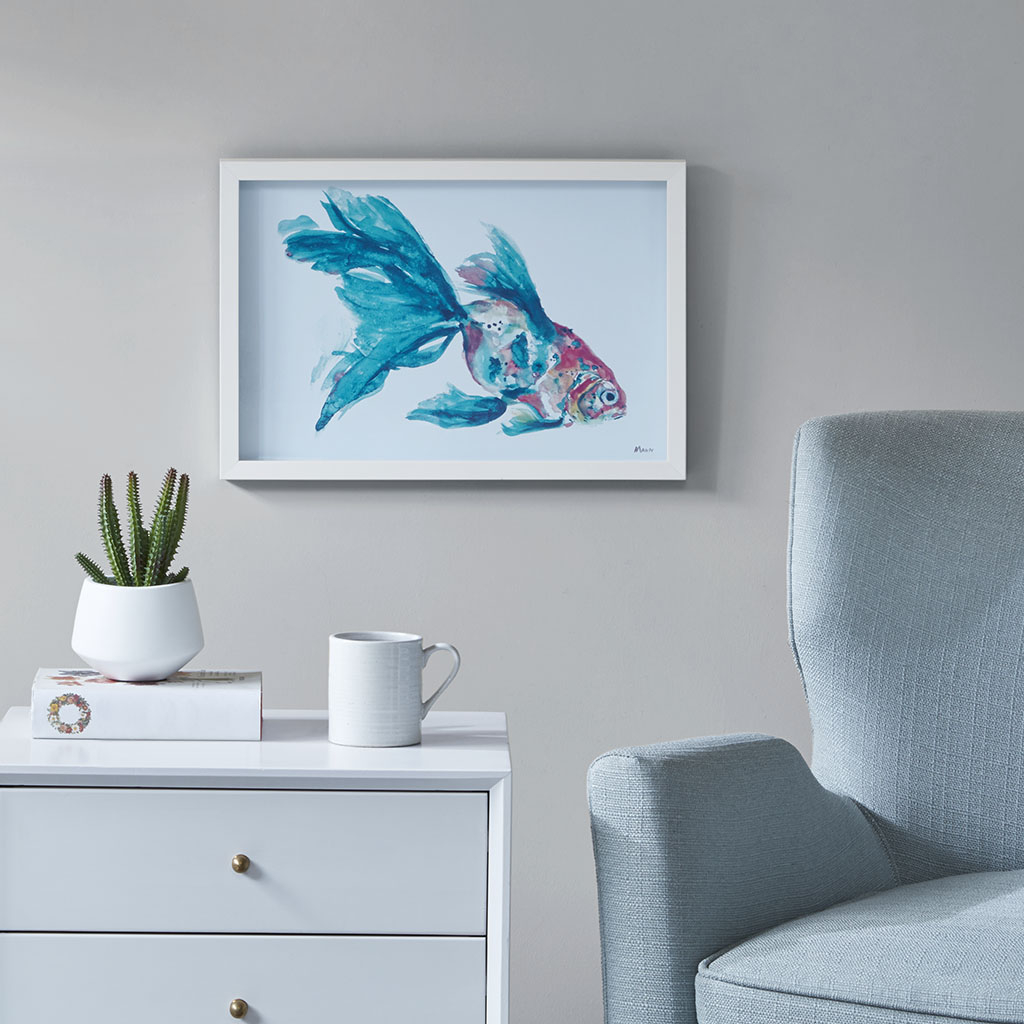 

Urban Habitat - Finely Goldfish Frame Graphic - Blue - See below
