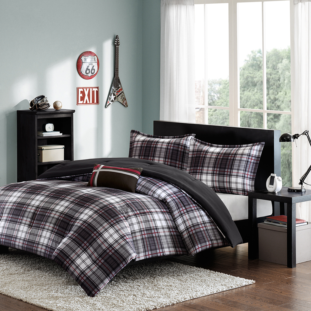 

Mi Zone - Harley Comforter Set - Black - Twin/Twin XL