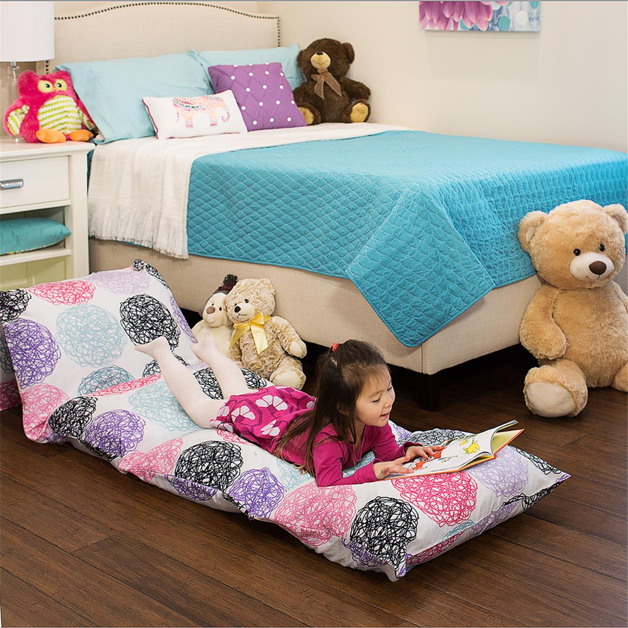 

Mi Zone - Carly Caterpillow Cover - Purple - 26x100