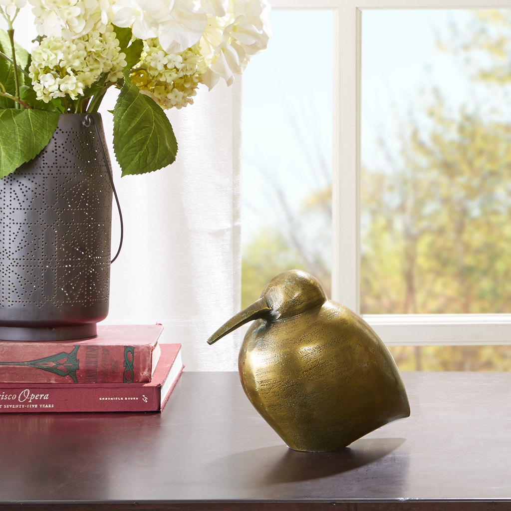 

Madison Park Signature - Dunet Decorative Kiwi Bird - Brass - Medium
