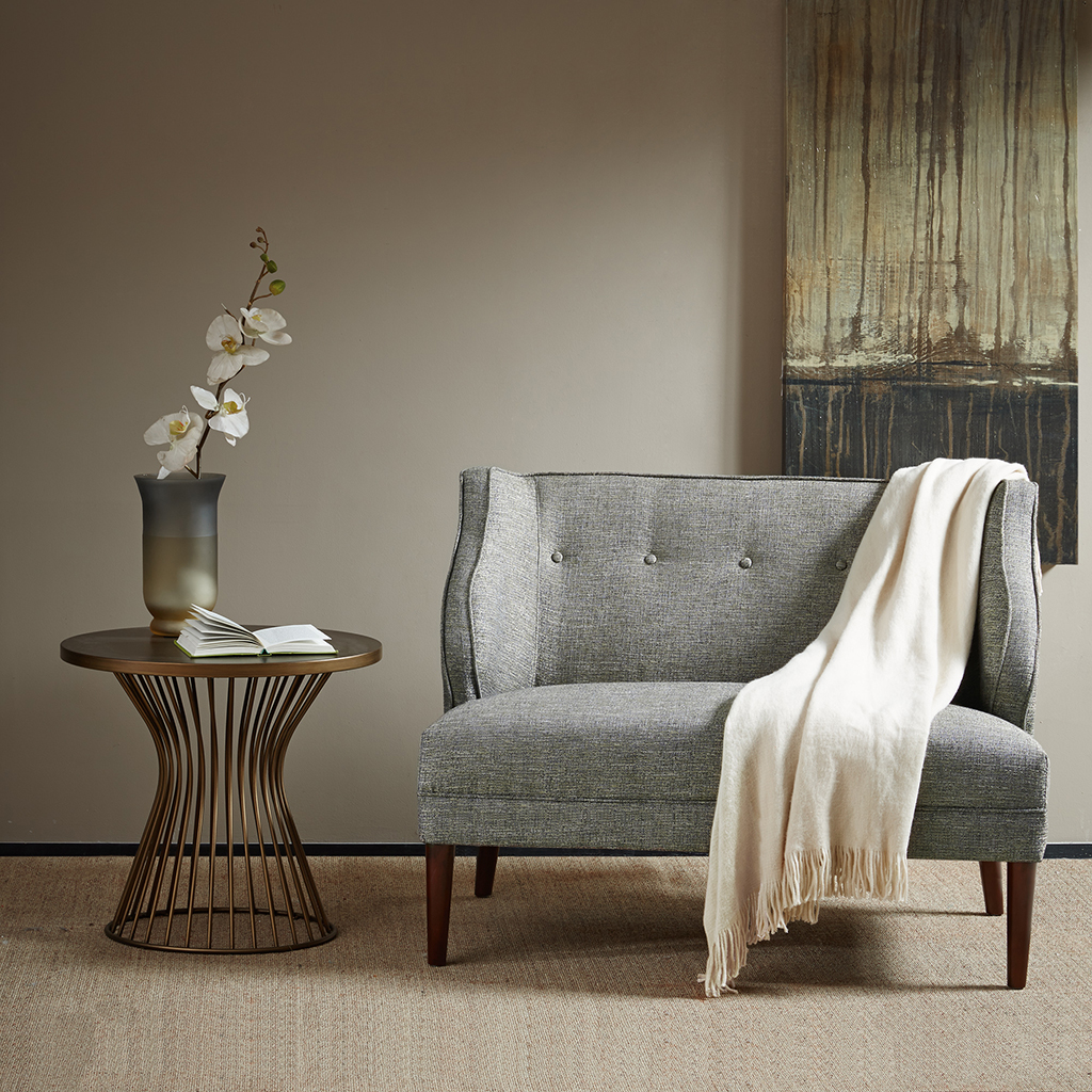 

Madison Park - Sorano Tufted Round Arm Settee - Multi - See below