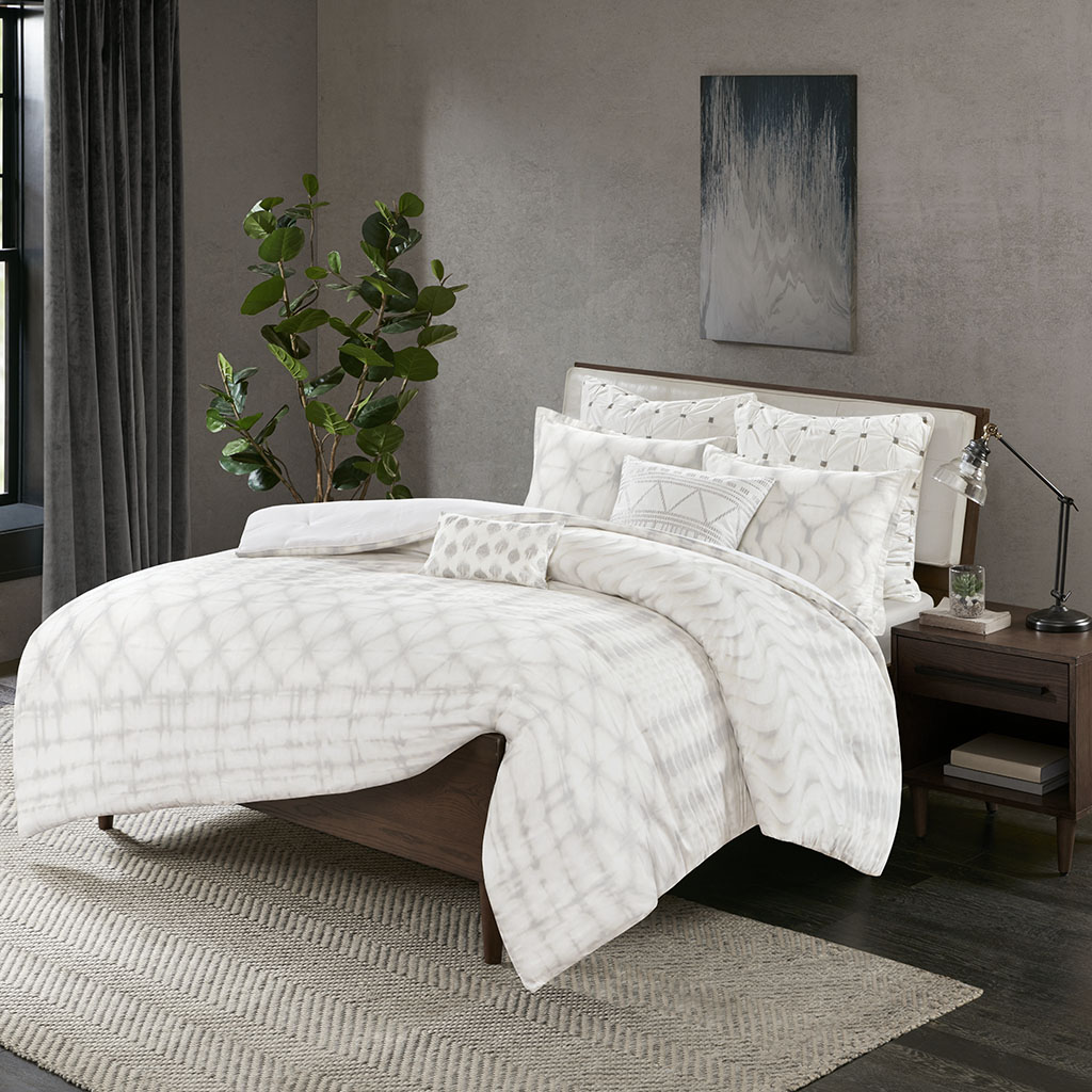 

INK+IVY - Fiji Cotton Duvet Cover Mini Set - Grey - King/Cal King