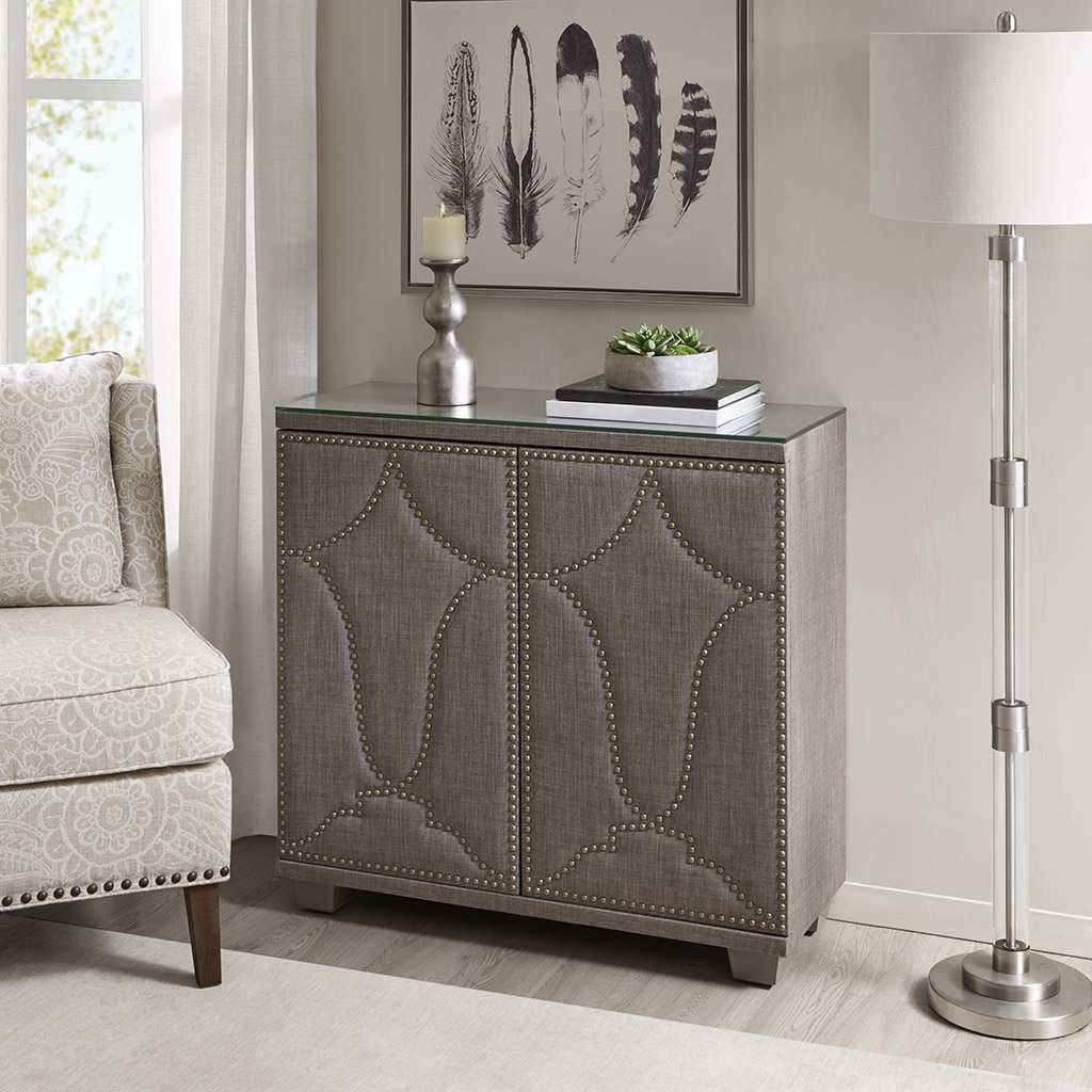 

Madison Park - Lee Accent Cabinet - Grey - See below
