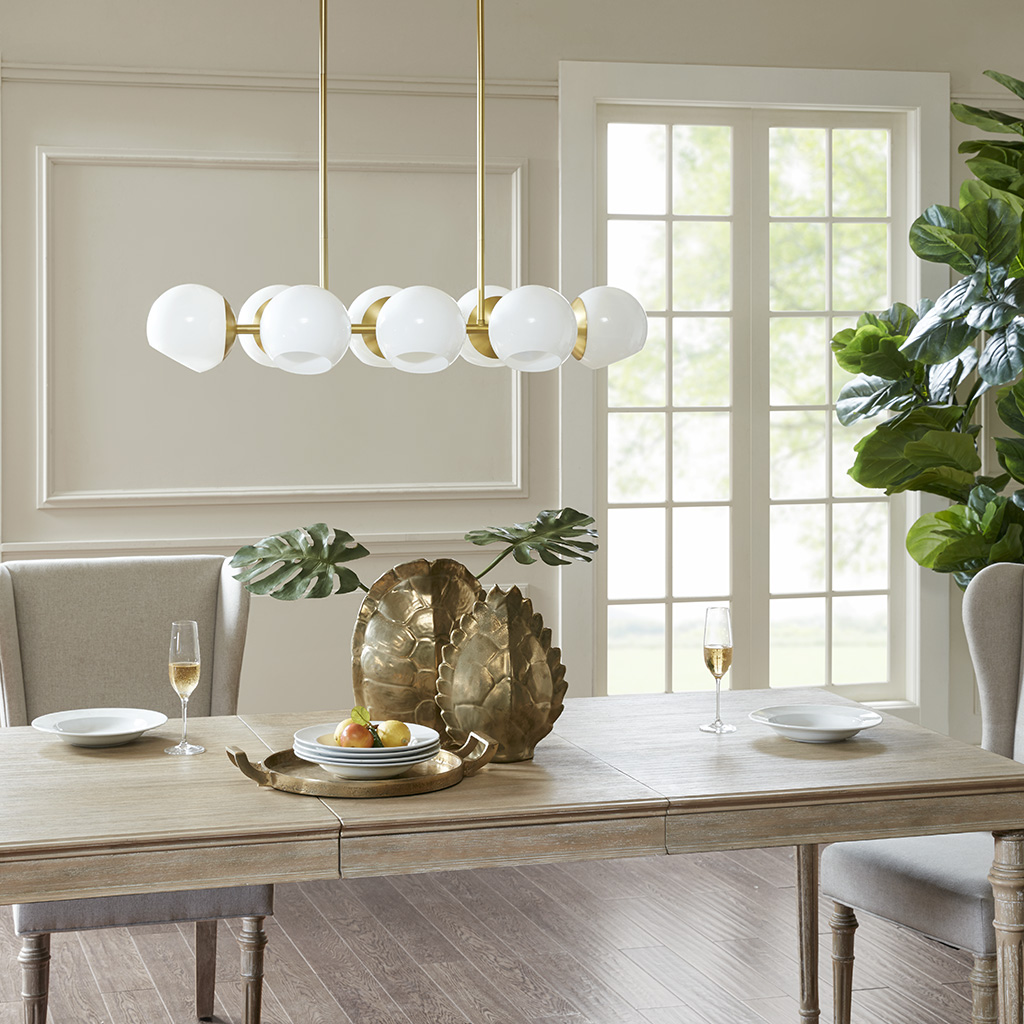 

Madison Park Signature - Holloway Pendant - White/Gold - See below