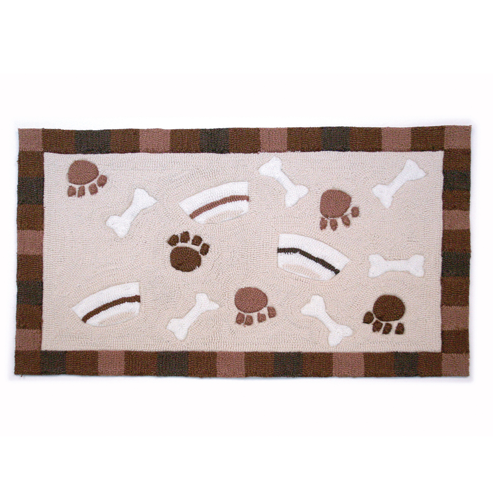 

Soft Touch - Hooked Pet Rug Hooked Pet Rug - Brown - See below