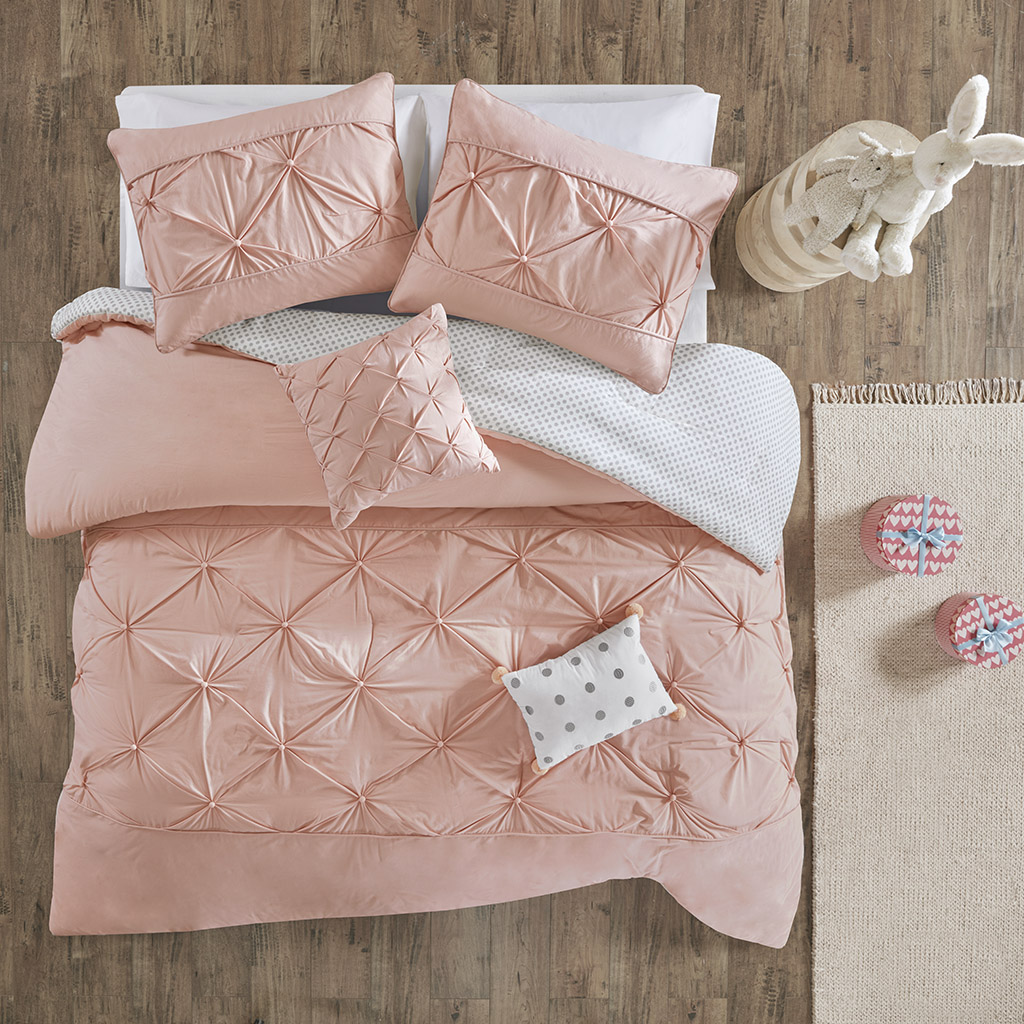 

Urban Habitat Kids - Aurora Reversible Duvet Cover Set - Blush - Twin