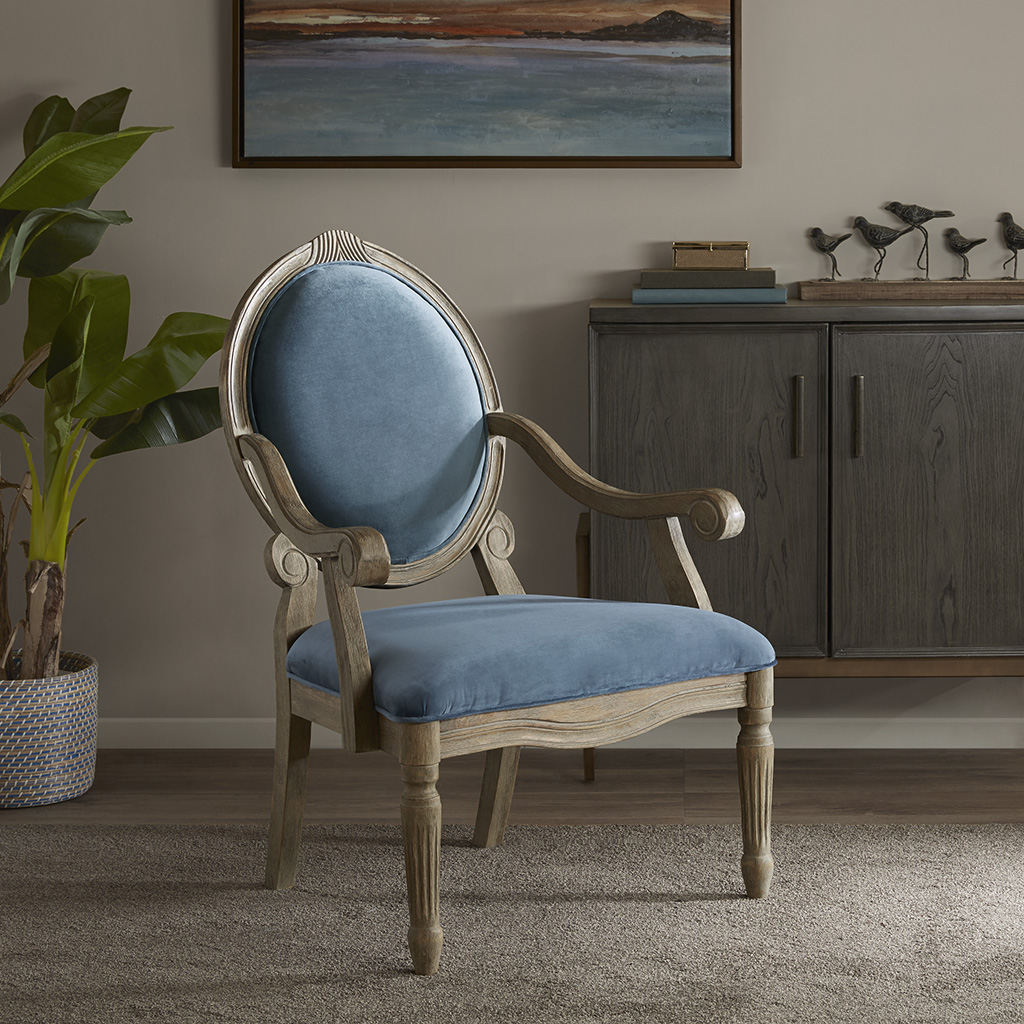 

Madison Park - Brentwood Accent Chair - Blue - See below