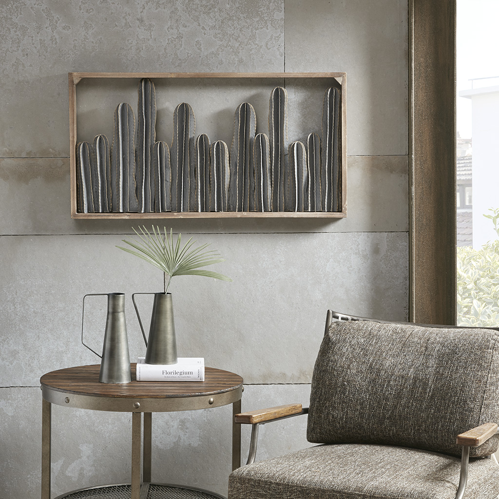 

INK+IVY - Cactus Wall Decor - Black - See below