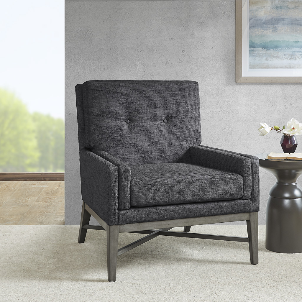 

Madison Park - Brae Accent Chair - Charcoal - See below