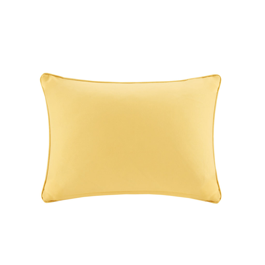 

Madison Park - Pacifica Solid 3M Scotchgard Outdoor Oblong Pillow - Yellow - 14x20